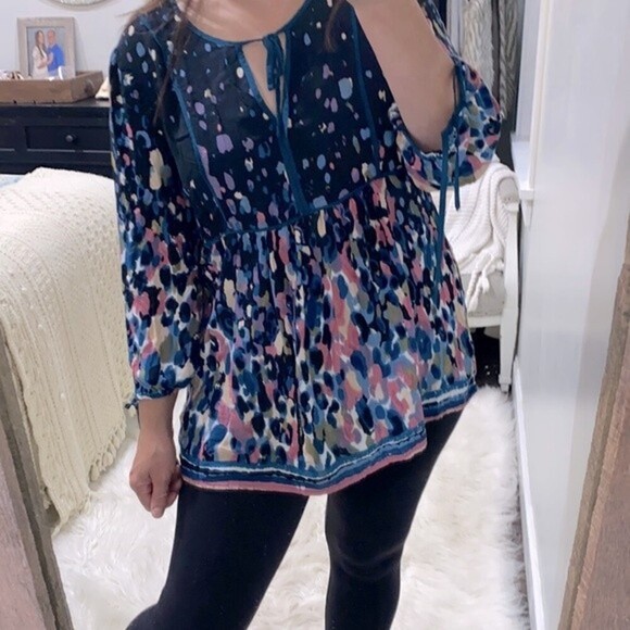 Weekend by Suzanne Betro floral top size XLarge - Picture 1 of 3